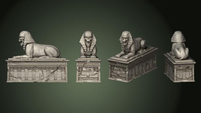 Egyptian statues and reliefs (STKE_0231) 3D model for CNC machine
