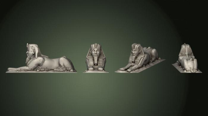 Egyptian statues and reliefs (STKE_0243) 3D model for CNC machine