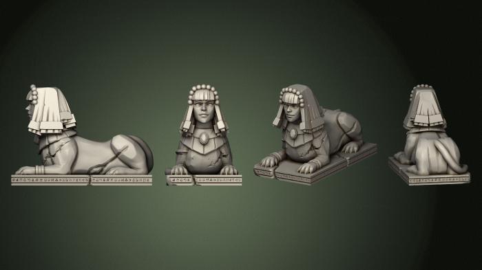 Egyptian statues and reliefs (STKE_0245) 3D model for CNC machine