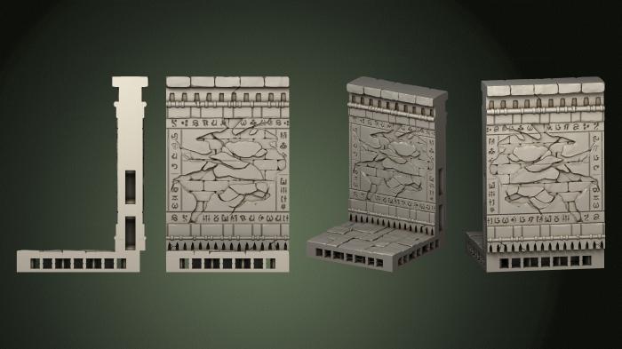 Egyptian statues and reliefs (STKE_0250) 3D model for CNC machine