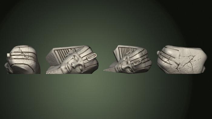 نموذج ثلاثي الأبعاد لآلة CNC التماثيل والنقوش المصرية 