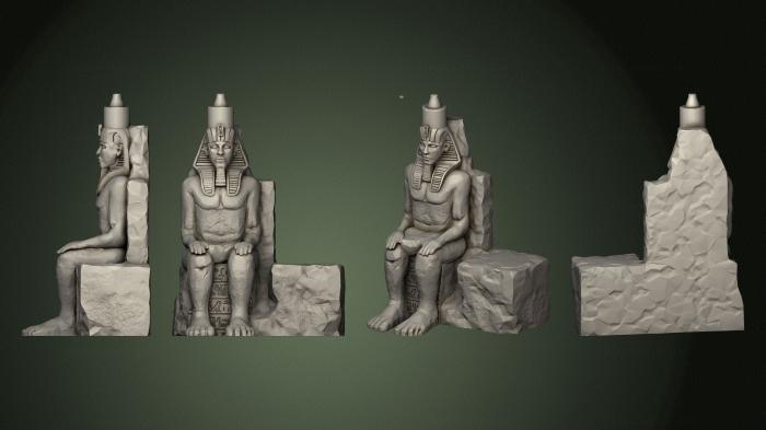 Egyptian statues and reliefs (STKE_0257) 3D model for CNC machine