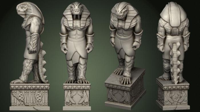 Egyptian statues and reliefs (STKE_0258) 3D model for CNC machine