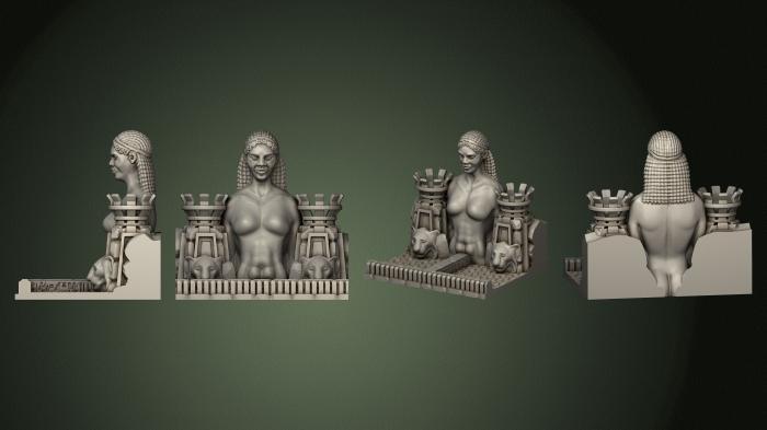 Egyptian statues and reliefs (STKE_0272) 3D model for CNC machine