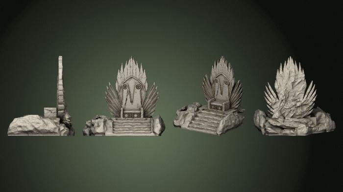 Egyptian statues and reliefs (STKE_0274) 3D model for CNC machine