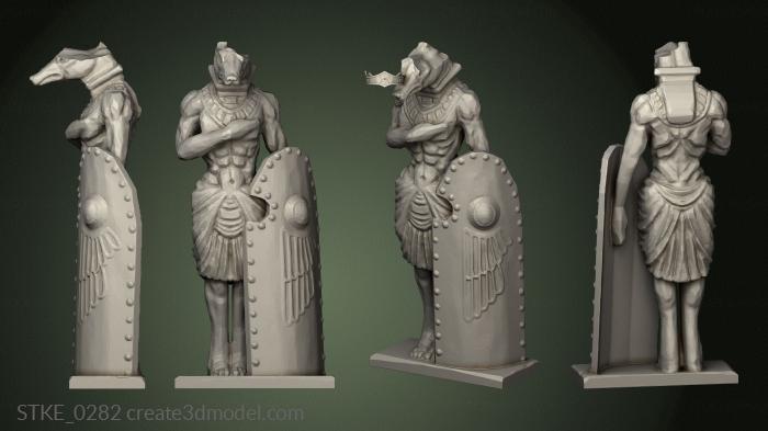 Egyptian statues and reliefs (STKE_0282) 3D model for CNC machine