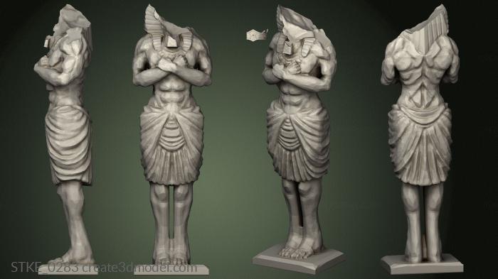 Egyptian statues and reliefs (STKE_0283) 3D model for CNC machine