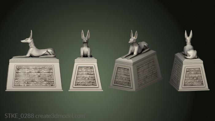 Egyptian statues and reliefs (STKE_0288) 3D model for CNC machine