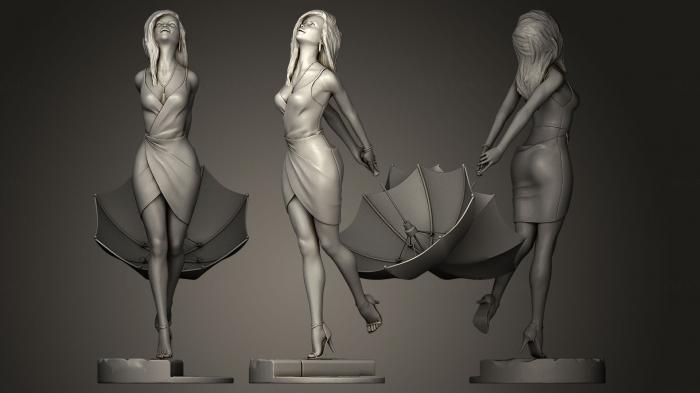 Figurines of girls (STKGL_0044) 3D model for CNC machine