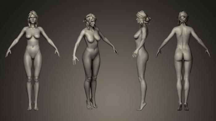 Figurines of girls (STKGL_0090) 3D model for CNC machine