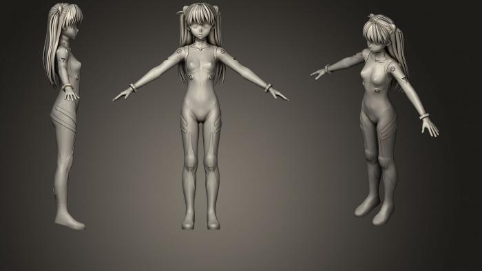 Figurines of girls (STKGL_0234) 3D model for CNC machine