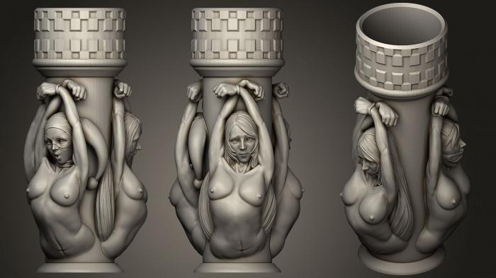 Figurines of girls (STKGL_0290) 3D model for CNC machine