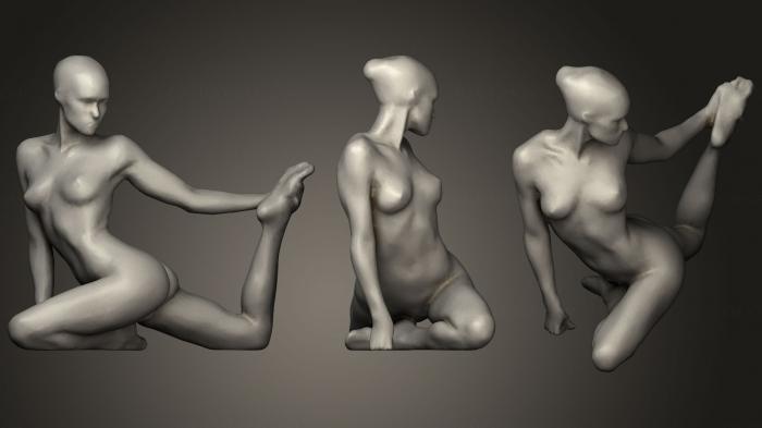 Figurines of girls (STKGL_0405) 3D model for CNC machine