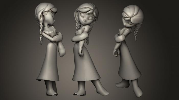 Figurines of girls (STKGL_0418) 3D model for CNC machine