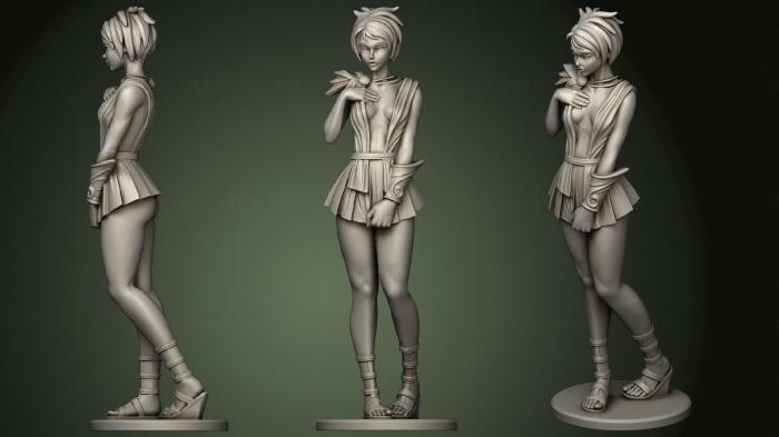 Figurines of girls (STKGL_0437) 3D model for CNC machine