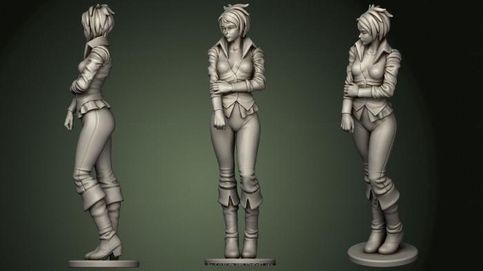 Figurines of girls (STKGL_0438) 3D model for CNC machine