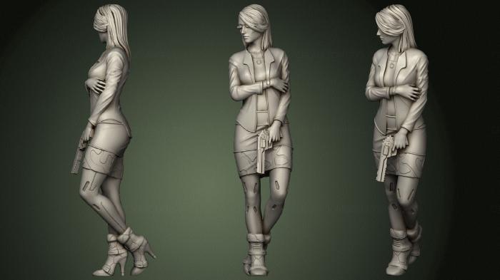 Figurines of girls (STKGL_0458) 3D model for CNC machine