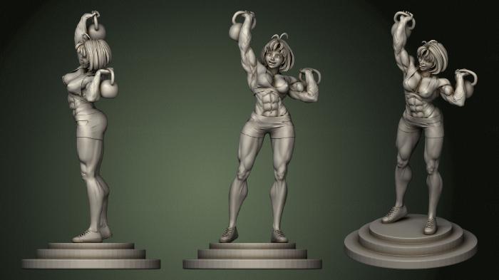 Figurines of girls (STKGL_0460) 3D model for CNC machine