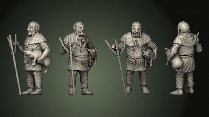 Figurines of people (STKH_0414) 3D model for CNC machine