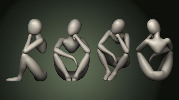 Figurines of people (STKH_0445) 3D model for CNC machine