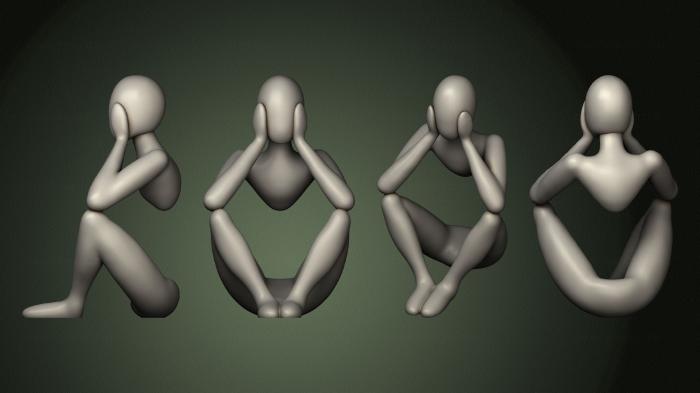 Figurines of people (STKH_0450) 3D model for CNC machine