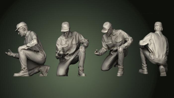 نموذج ثلاثي الأبعاد لآلة CNC تماثيل الناس 