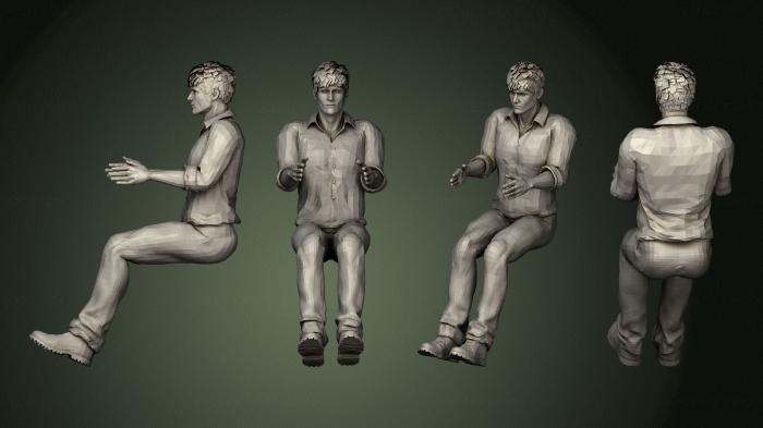 نموذج ثلاثي الأبعاد لآلة CNC تماثيل الناس 