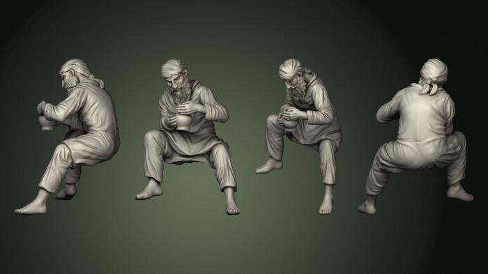Figurines of people (STKH_0852) 3D model for CNC machine