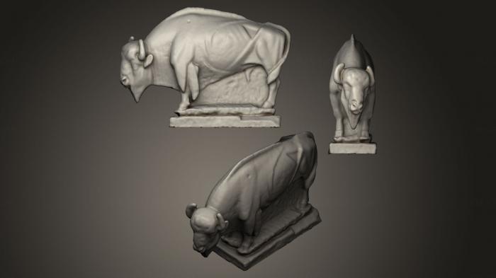 نموذج ثلاثي الأبعاد لآلة CNC التماثيل الحيوانية بيسونتي دي جيس أوتيرو سانتيانا ديل مار