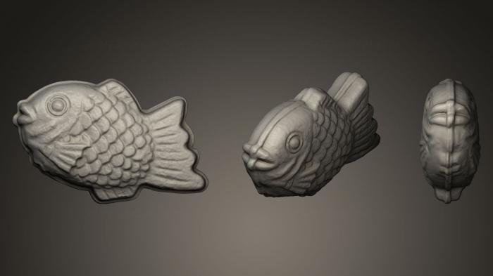 نموذج ثلاثي الأبعاد لآلة CNC التماثيل الحيوانية اليابانية Taiyaki 3D