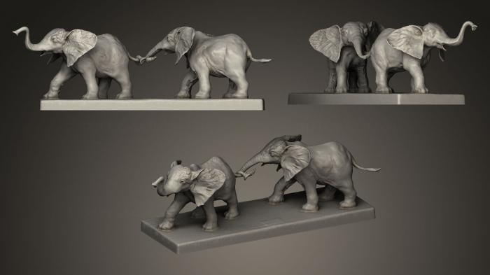 Animal figurines (STKJ_0333) 3D model for CNC machine