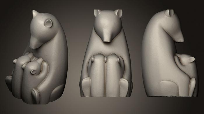 Animal figurines (STKJ_0586) 3D model for CNC machine