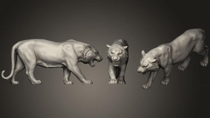 Animal figurines (STKJ_1175) 3D model for CNC machine