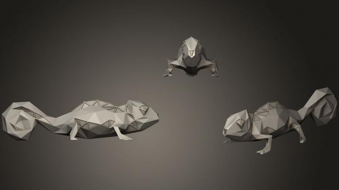 Animal figurines (STKJ_1316) 3D model for CNC machine