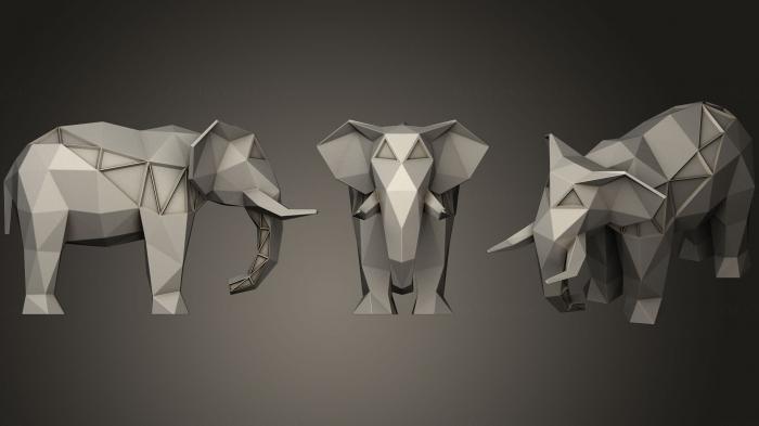 Animal figurines (STKJ_1327) 3D model for CNC machine