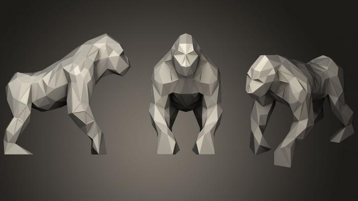 Animal figurines (STKJ_1334) 3D model for CNC machine