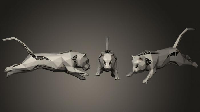 Animal figurines (STKJ_1362) 3D model for CNC machine