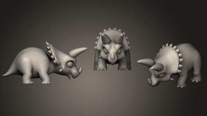 Animal figurines (STKJ_1678) 3D model for CNC machine