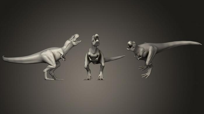 Animal figurines (STKJ_1769) 3D model for CNC machine