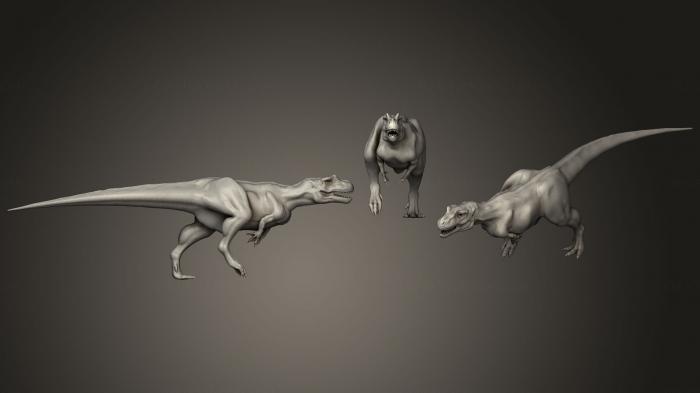 Animal figurines (STKJ_1776) 3D model for CNC machine