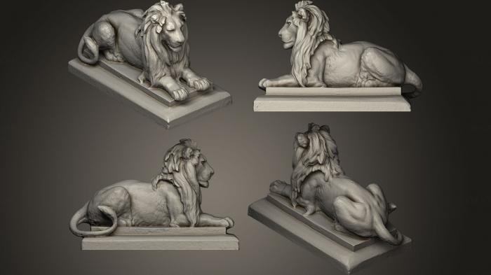 Figurines lions tigers sphinxes (STKL_0004) 3D model for CNC machine