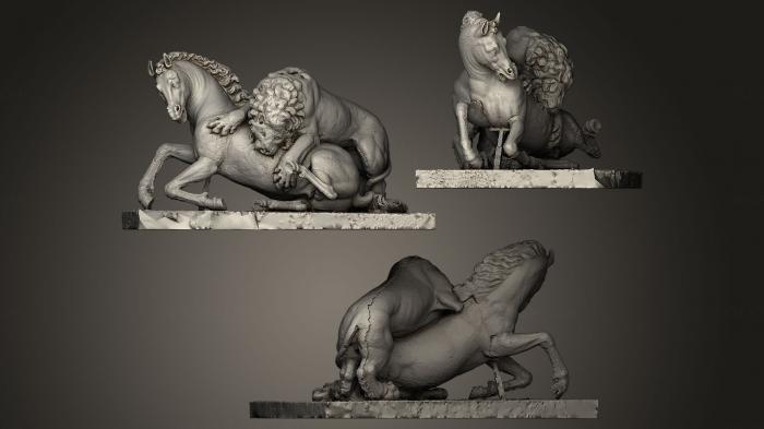 Figurines lions tigers sphinxes (STKL_0037) 3D model for CNC machine