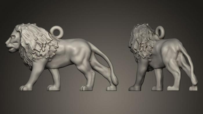 Figurines lions tigers sphinxes (STKL_0050) 3D model for CNC machine
