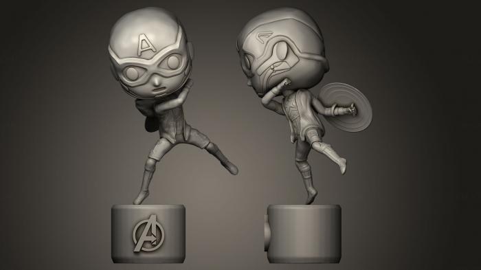 Figurines heroes, monsters and demons (STKM_0012) 3D model for CNC machine