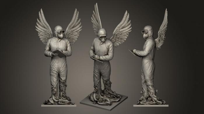 نموذج ثلاثي الأبعاد لآلة CNC تماثيل الأبطال والوحوش والشياطين كوفيد هيلث كير أنجي