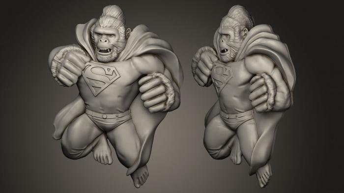 Figurines heroes, monsters and demons (STKM_0085) 3D model for CNC machine