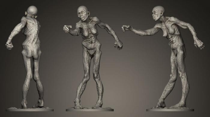 Figurines heroes, monsters and demons (STKM_0093) 3D model for CNC machine