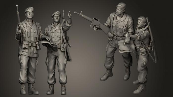 Military figurines (STKW_0024) 3D model for CNC machine