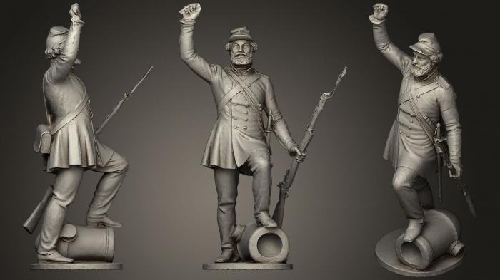 Military figurines (STKW_0248) 3D model for CNC machine