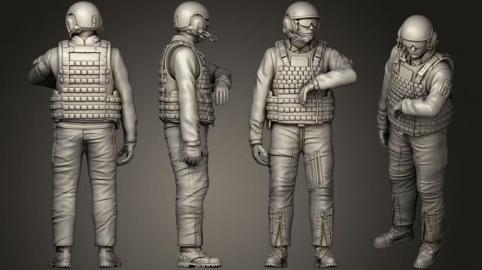 Military figurines (STKW_0251) 3D model for CNC machine